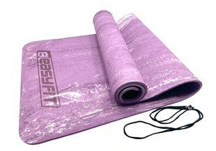 Килимок для йоги та фітнеса EasyFit PER Premium Mat 8 мм Фіолетовий 2106 фото | Tidy Home