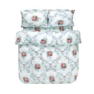 Постельное белье Iris Home Ranforce - Flavor бирюзовый евро 3594 фото | Tidy Home