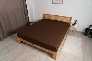 Простынь-чехол на резинке односпальная ТЕП 04020-26818 90х200 см какао 6284 фото | Tidy Home