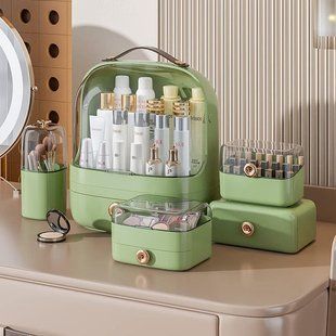 Настольный органайзер для косметики, украшений Elegance Kit, набор из 5 контейнеров 5728 фото | Tidy Home