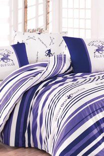 Постільна білизна Beverly Hills Polo Club ранфорс - BHPC 029 Lilac євро 3154 фото | Tidy Home