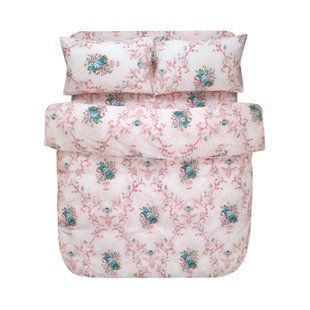 Постельное белье Iris Home Ranforce - Flavor розовый семейный 3608 фото | Tidy Home