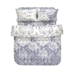 Постільна білизна Iris Home Ranforce - Castle сірий полуторний 3613 фото | Tidy Home
