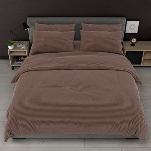 Постільна білизна Смужка шоколад LoveYouHome Бязь gold 2005 фото | Tidy Home