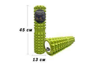 Массажный ролик EasyFit Grid Roller 45 см v.2.2 Лаймовый 2180 фото | Tidy Home