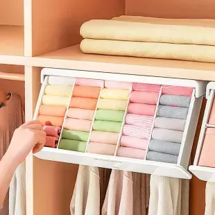 Органайзер для зберігання спідньої білизни Joybos Underwear Storage (висувний, на 5 відсіків), білий 2419 фото | Tidy Home