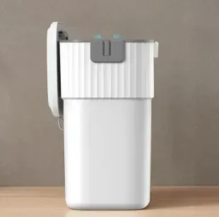 Кухонне навісне відро для сміття Yiwei Hanging Kitchen Bin, 9 л, з кришкою, біле 1614 фото | Tidy Home