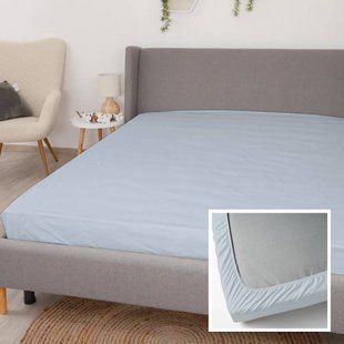 Простиня на резинці FlexDress 160х200 см бірюзова 6177 фото | Tidy Home