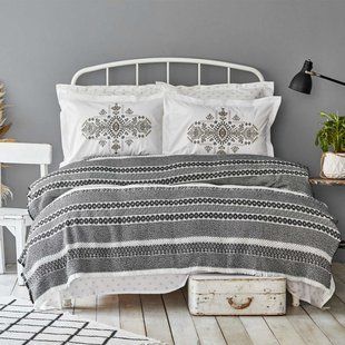 Постільна білизна Karaca Home - Baho siyah чорний pike jacquard 200*220 євро 3080 фото | Tidy Home