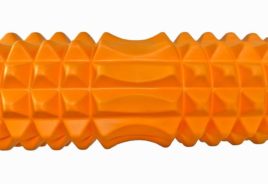 Массажный ролик EasyFit Grid Roller 33 см v.1.2 Оранжевый 2198 фото | Tidy Home