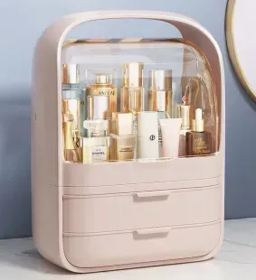 Органайзер для косметики Joybos Storage Box, рожевий 2439 фото | Tidy Home