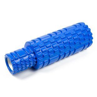 Масажний ролик EasyFit Grid Roller Double 33 см Синій 2205 фото | Tidy Home