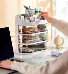 Органайзер для косметики Joybos Drawers, 4 рівні, білий 2442 фото | Tidy Home